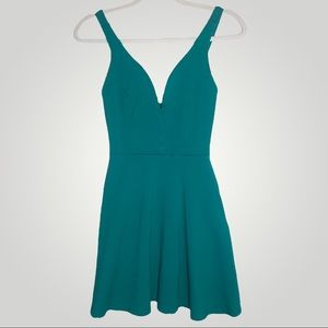 Teal A line Dress